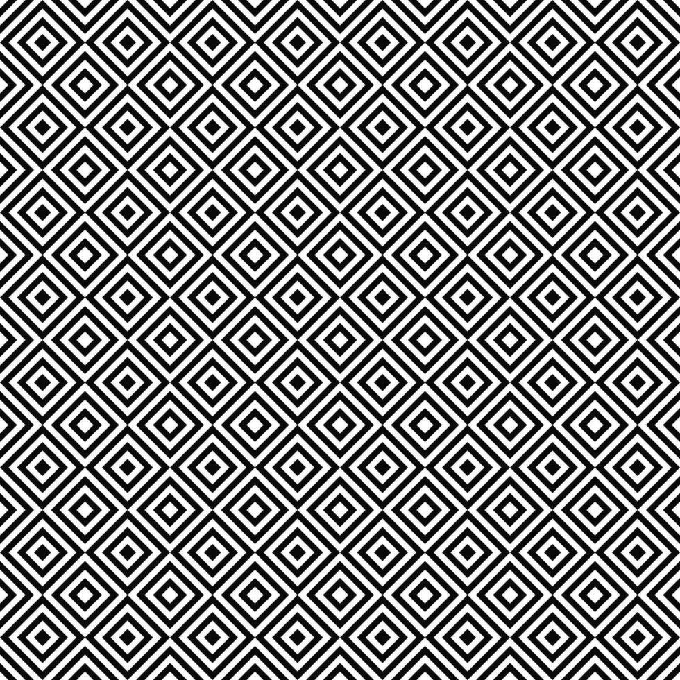 Repeating black and white square pattern design vector