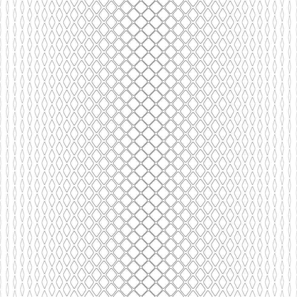 Black and white abstract rounded square pattern background vector