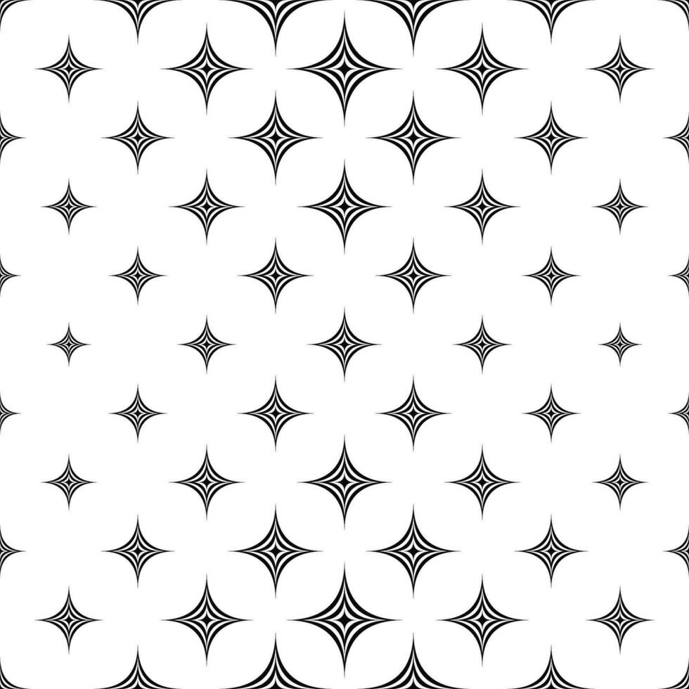 Monochromatic seamless star pattern vector