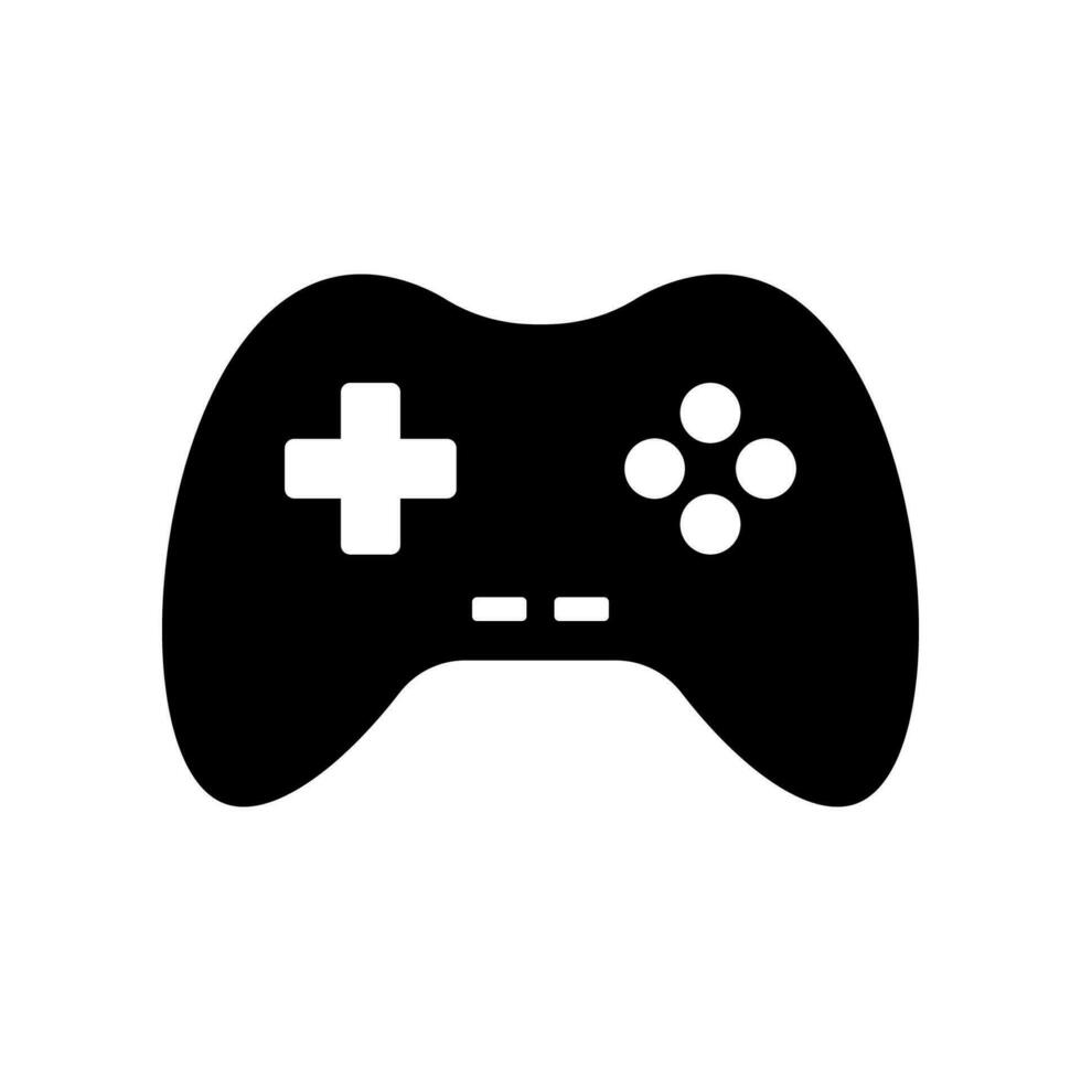 Gamepad icon vector isolated on white background.