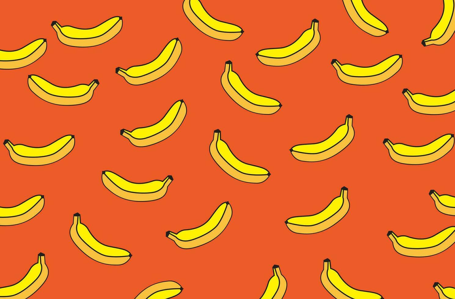 Abstract summer bananas pattern vector background
