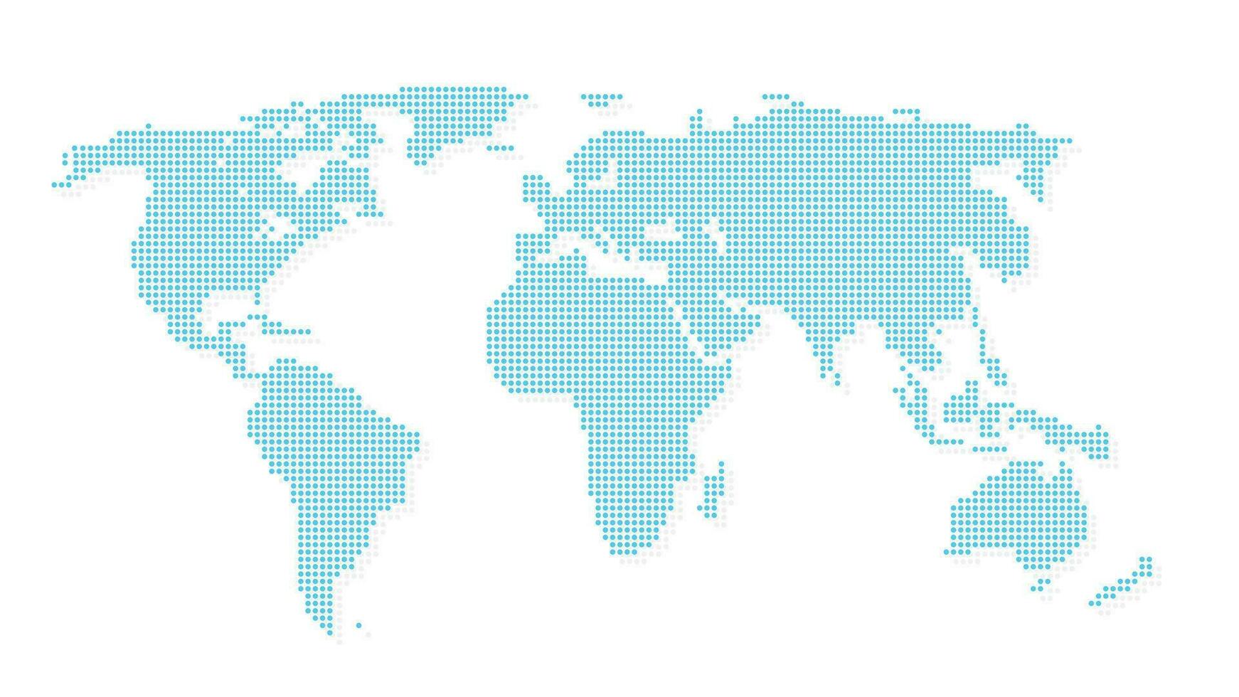 mundo mapa en moderno estilo vector ilustración