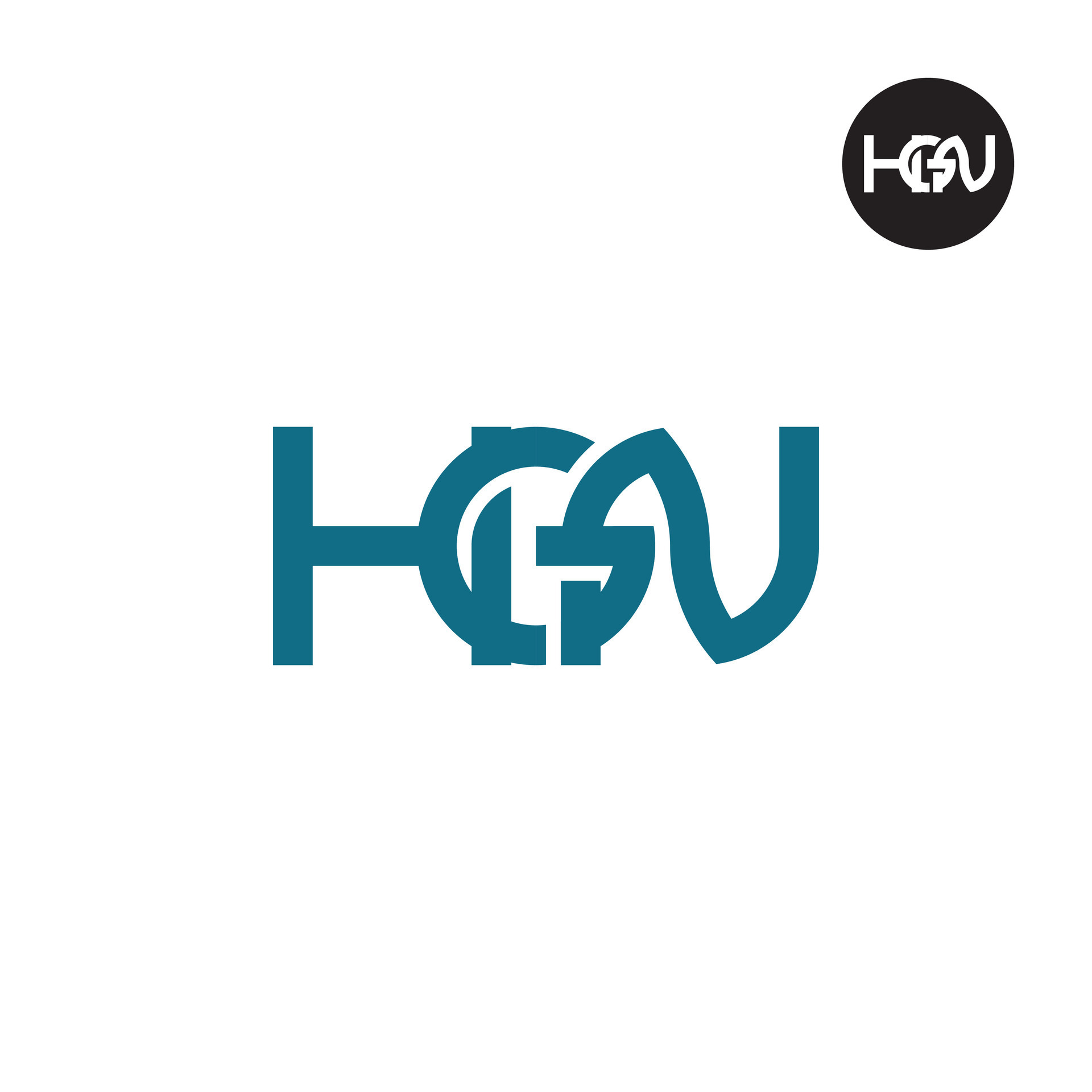 Letter HGN Monogram Logo Design 36127349 Vector Art at Vecteezy