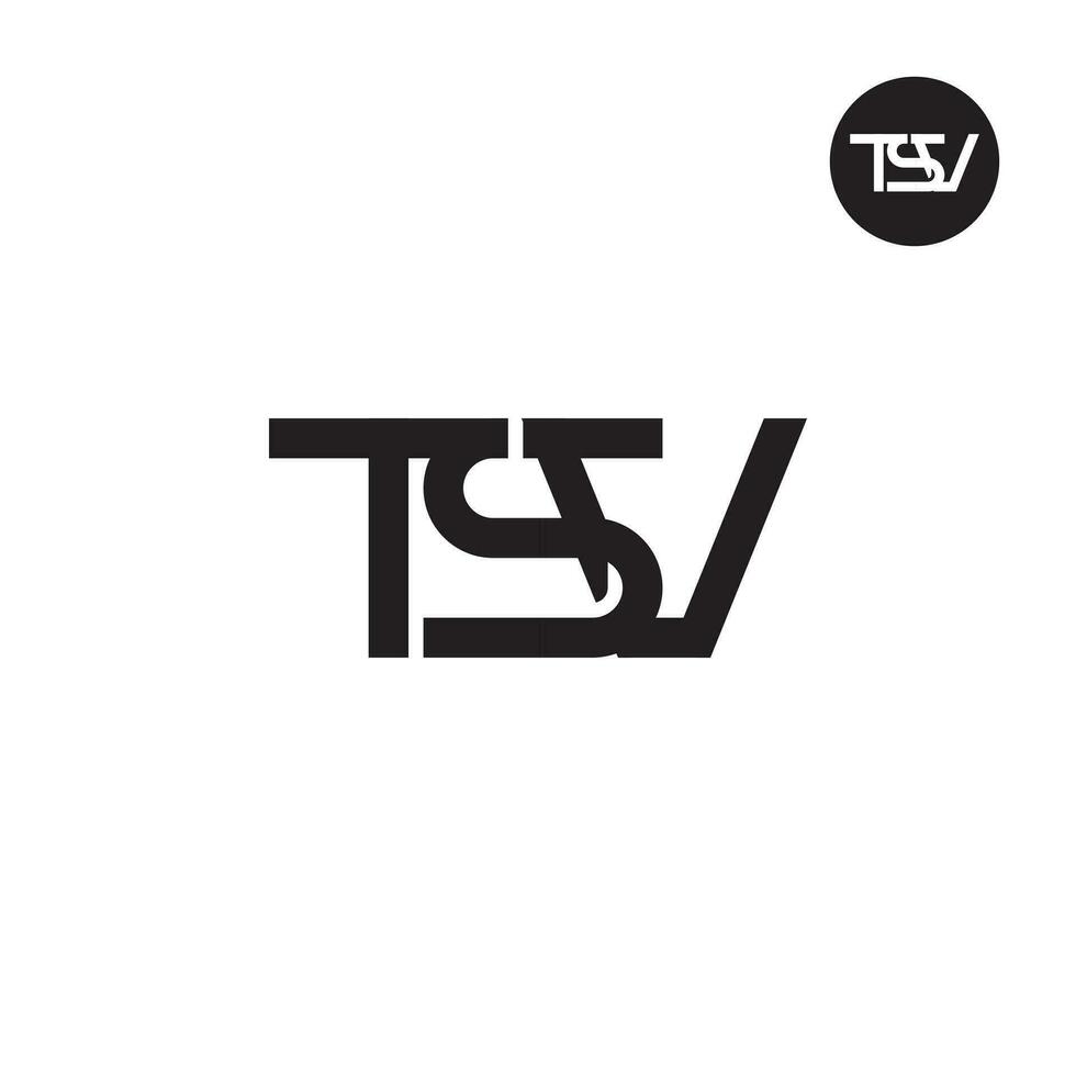 Letter TSV Monogram Logo Design vector