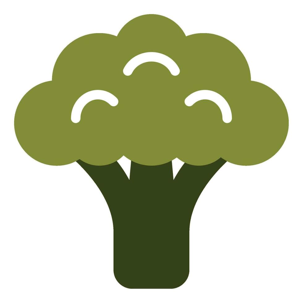 Broccoli icon illustration for uiux, web, app, infographic, etc vector