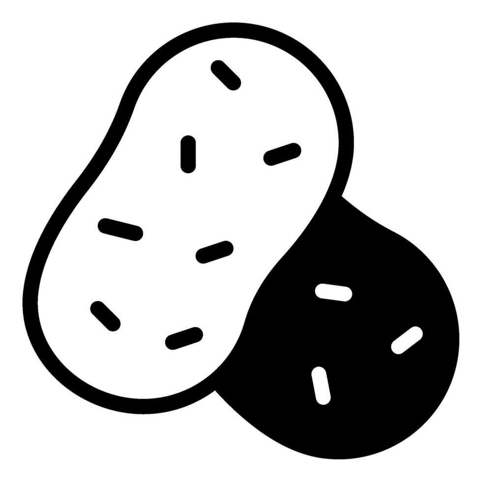 patata icono ilustración para uiux, web, aplicación, infografía, etc vector