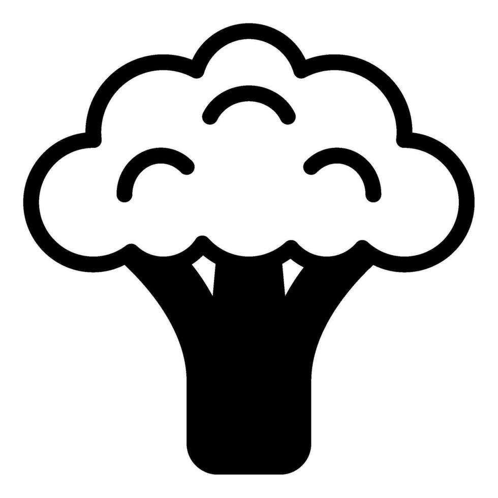 Broccoli icon illustration for uiux, web, app, infographic, etc vector