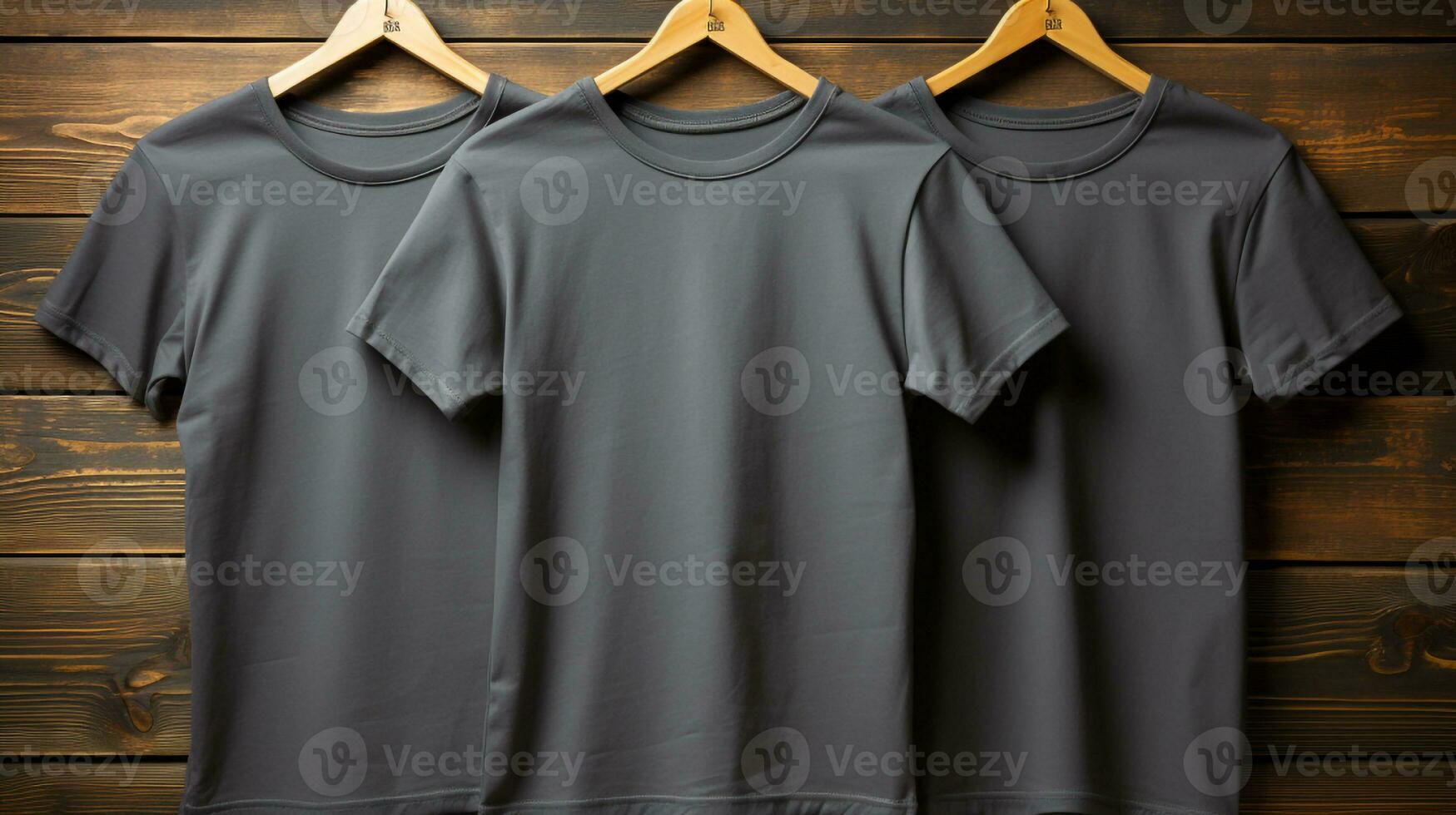 AI generated Photo gray tshirts with copy space mockup Generative Ai