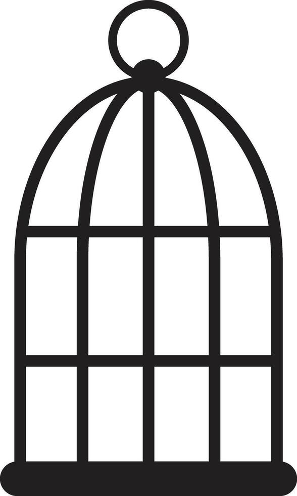 Bird cage icon isolated on white background . Vector illustration