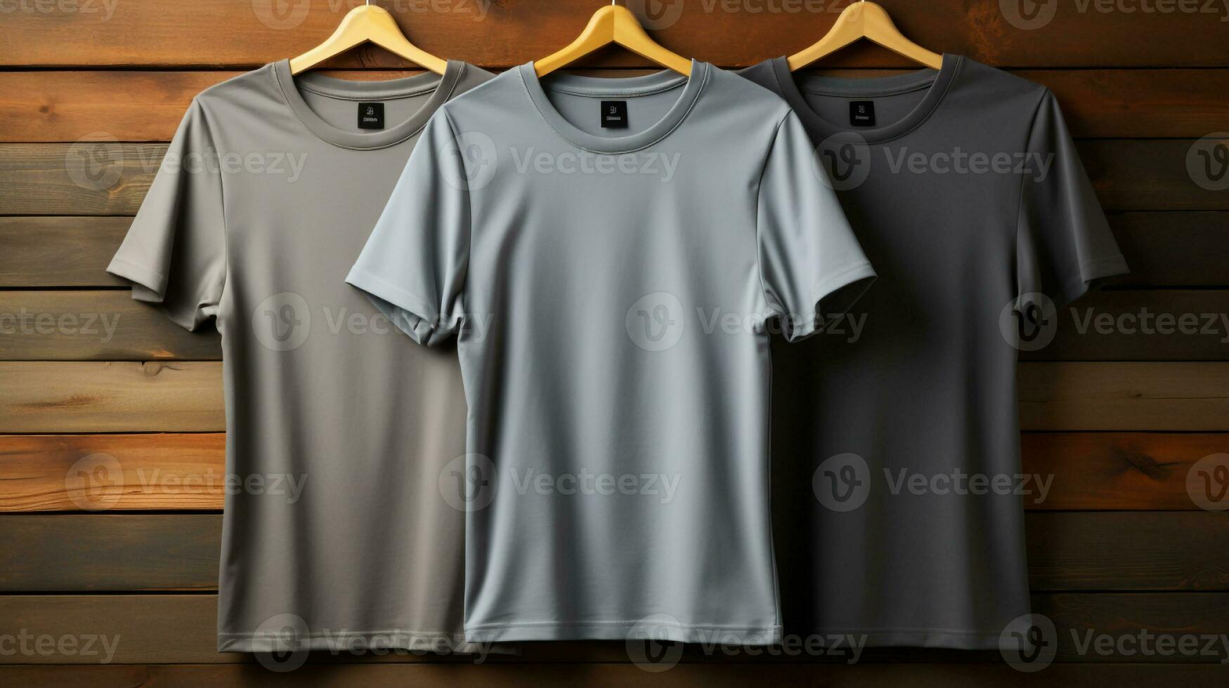 AI generated Photo gray tshirts with copy space mockup Generative Ai