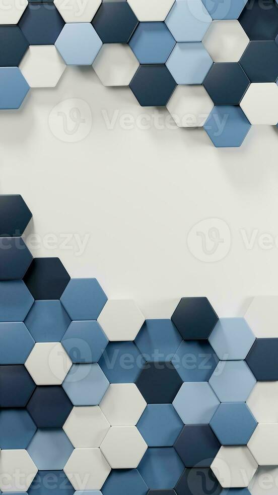 Hexagons abstract business background photo