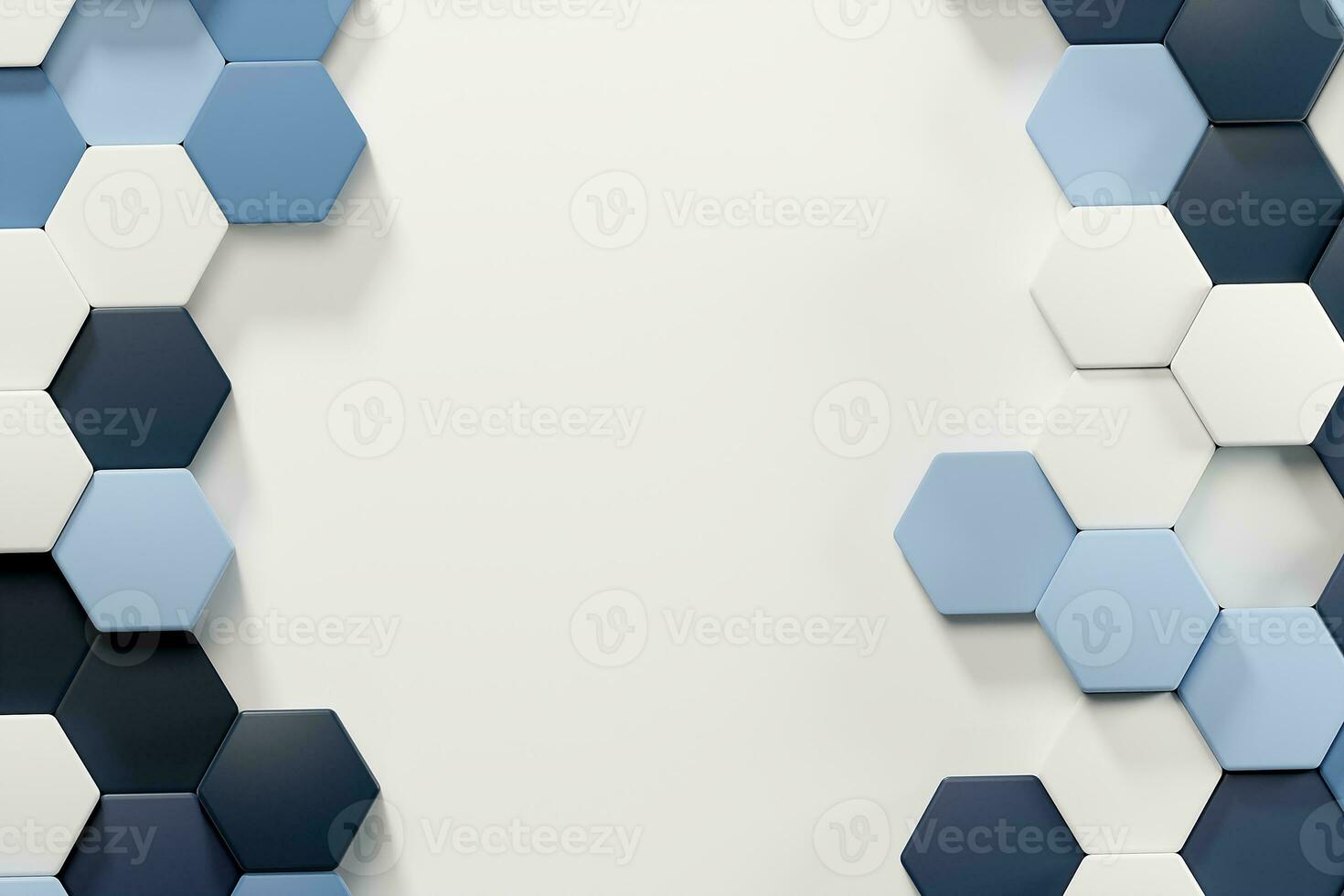 Hexagons abstract business background photo