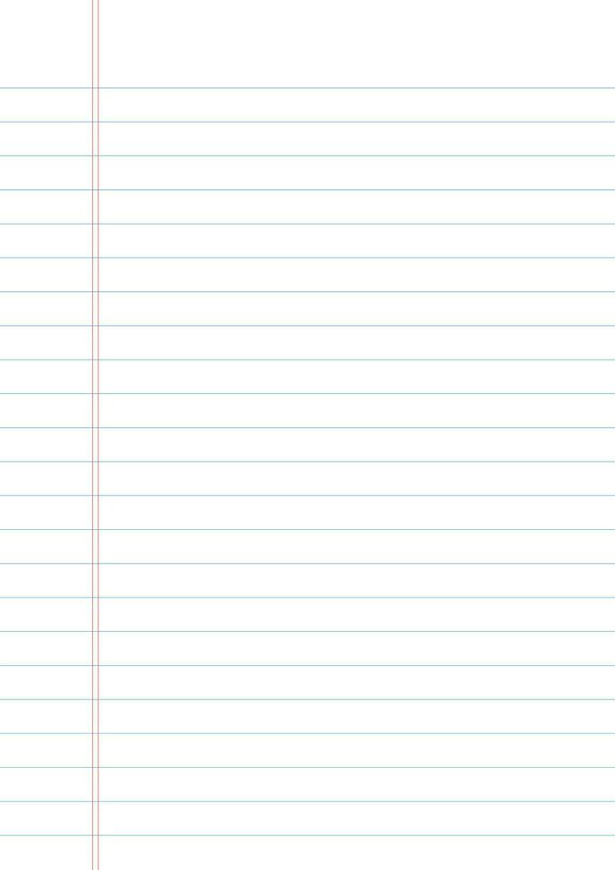 a lined paper with a blank page vector