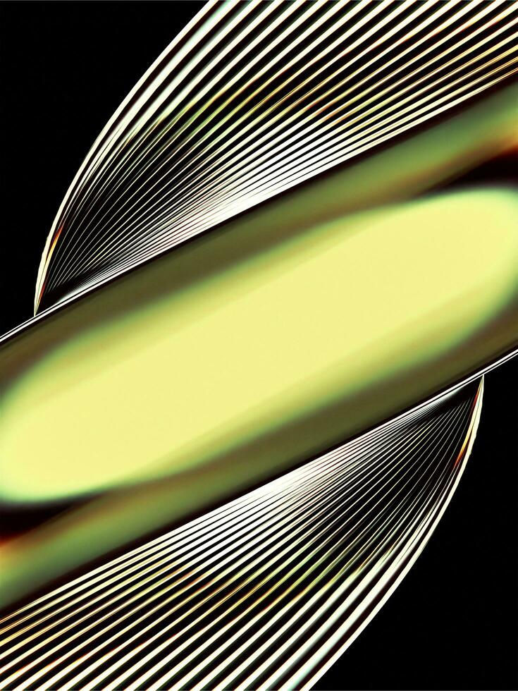 clean elegant gold twisted abstract background wallpaper with dispersion effect and black background 3d render photo
