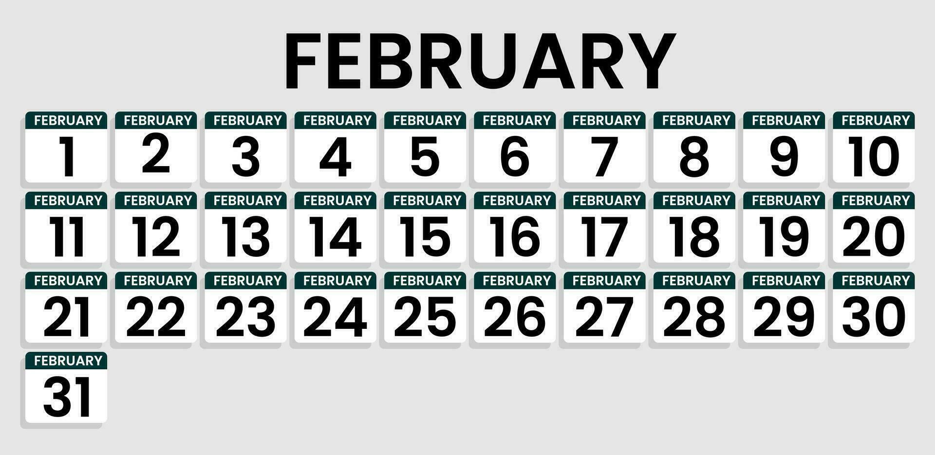Quarter calendar template for 2024. Wall calendar grid in minimalist style. starting from 1 to 30. Latest calendar for all months vector