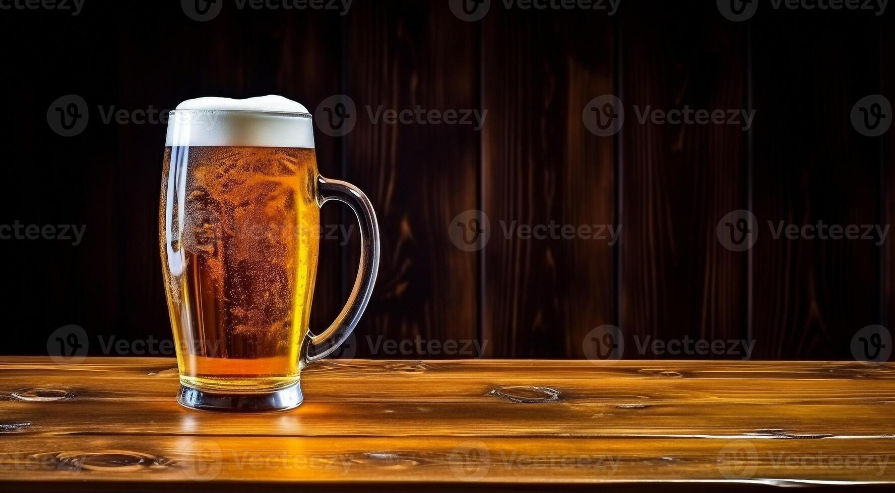 ai generado vaso de cerveza en resumen fondo, cerveza fondo de pantalla