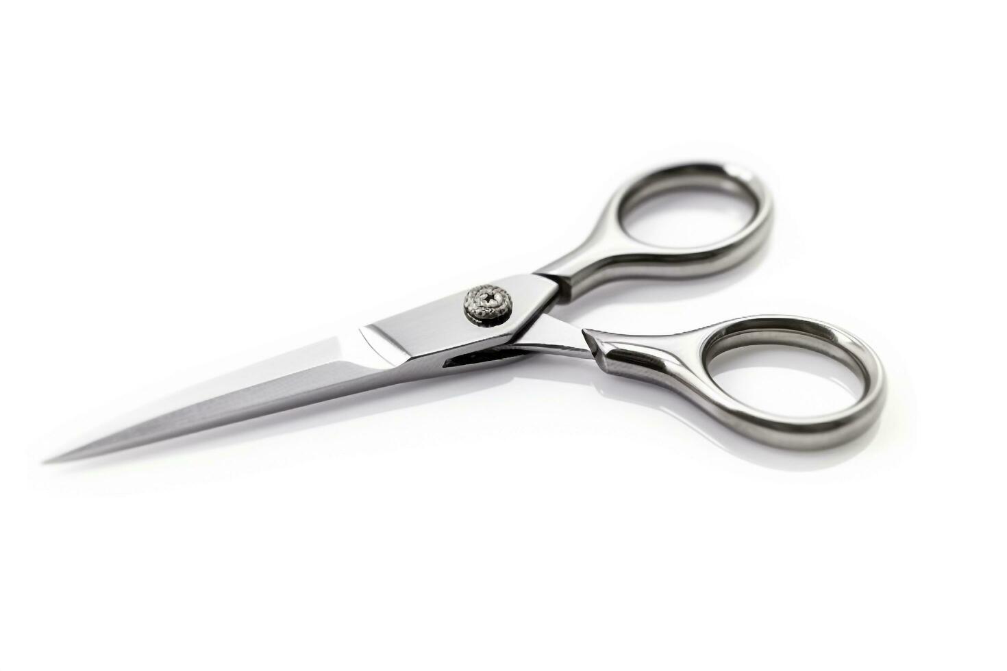 Scissors on a white background photo