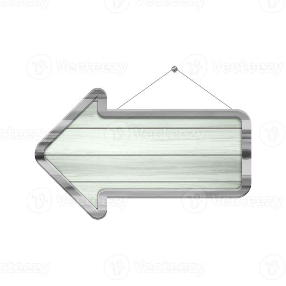 Vector wooden pointer illustration on white background photo