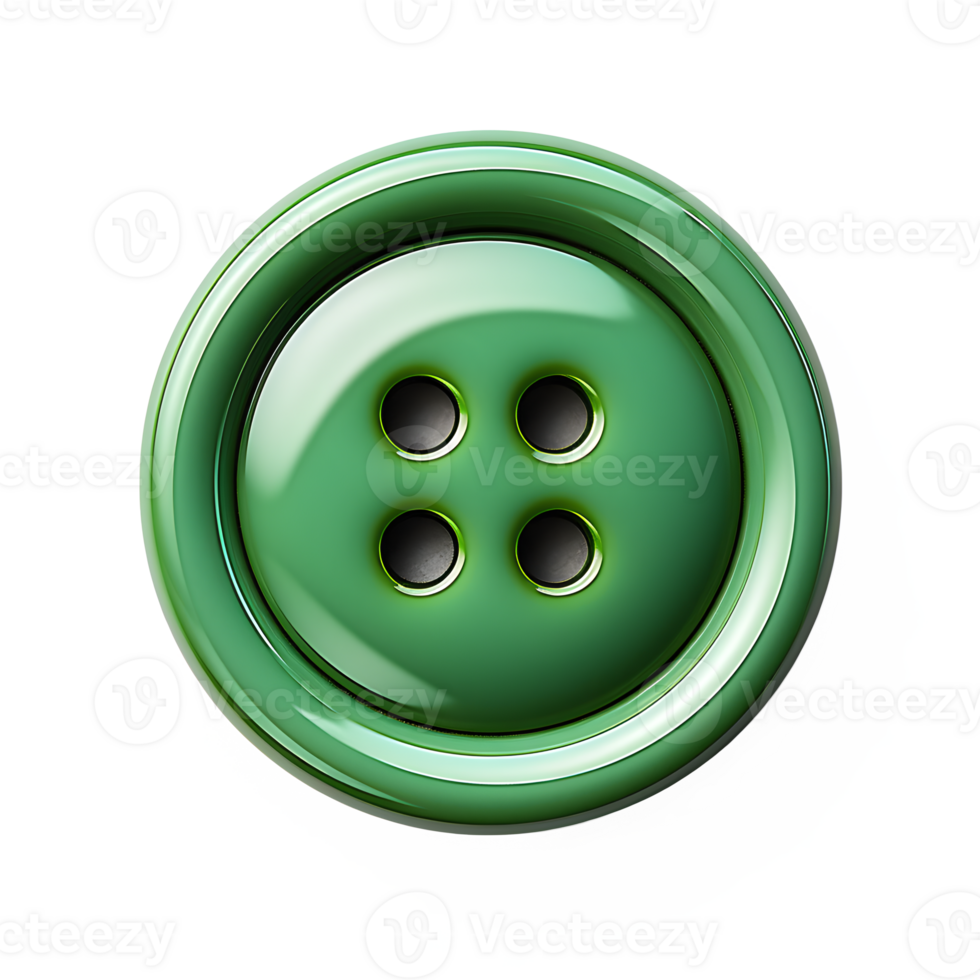 AI generated clothing buttons isolated on transparent background ,generative ai png
