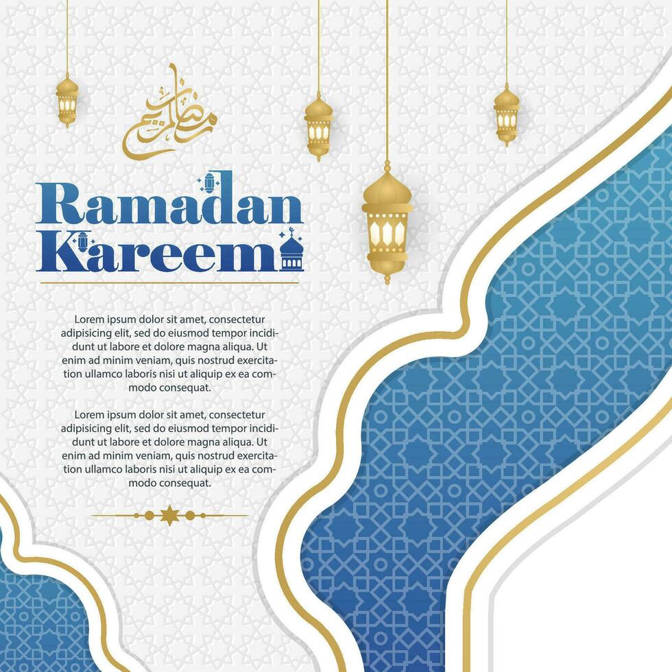 Elegant Ramadan Kareem Background, for poster, frame concept, flyer, poster. vector