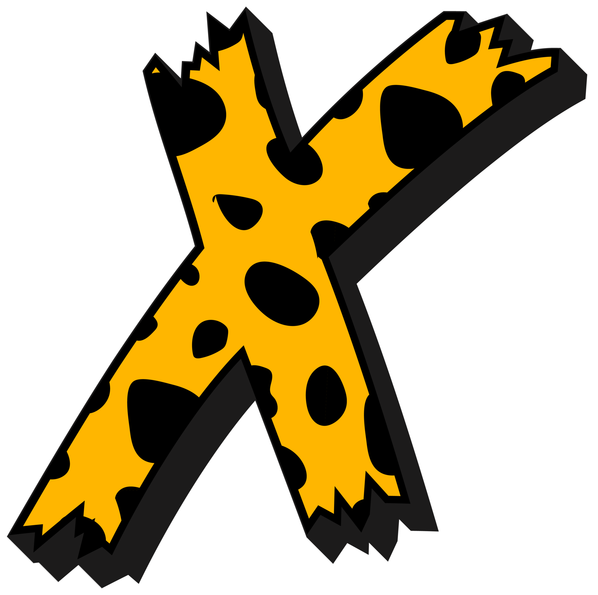 guepardo alfabeto carta x 36130885 PNG