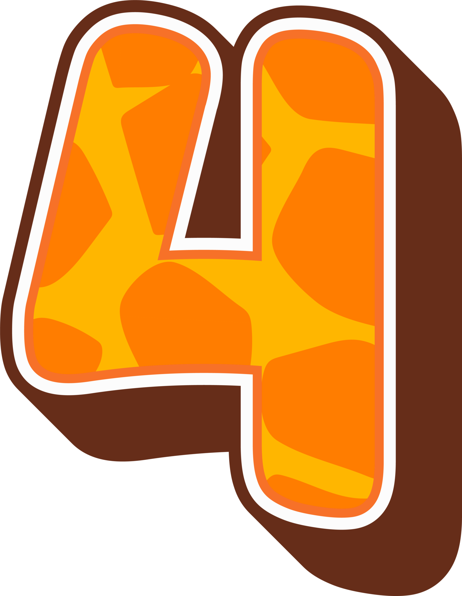 giraffe-alphabet-number-4-36130933-png