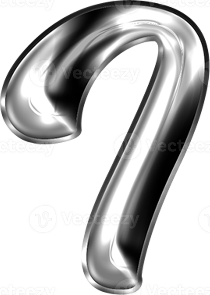 Metal Liquid Alphabet Letter I png