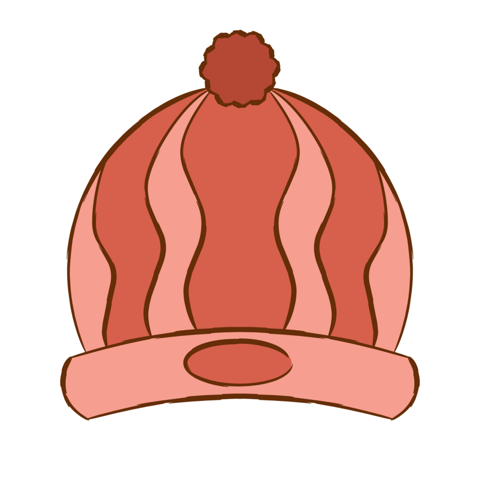 Drawing of winter hat illustration png