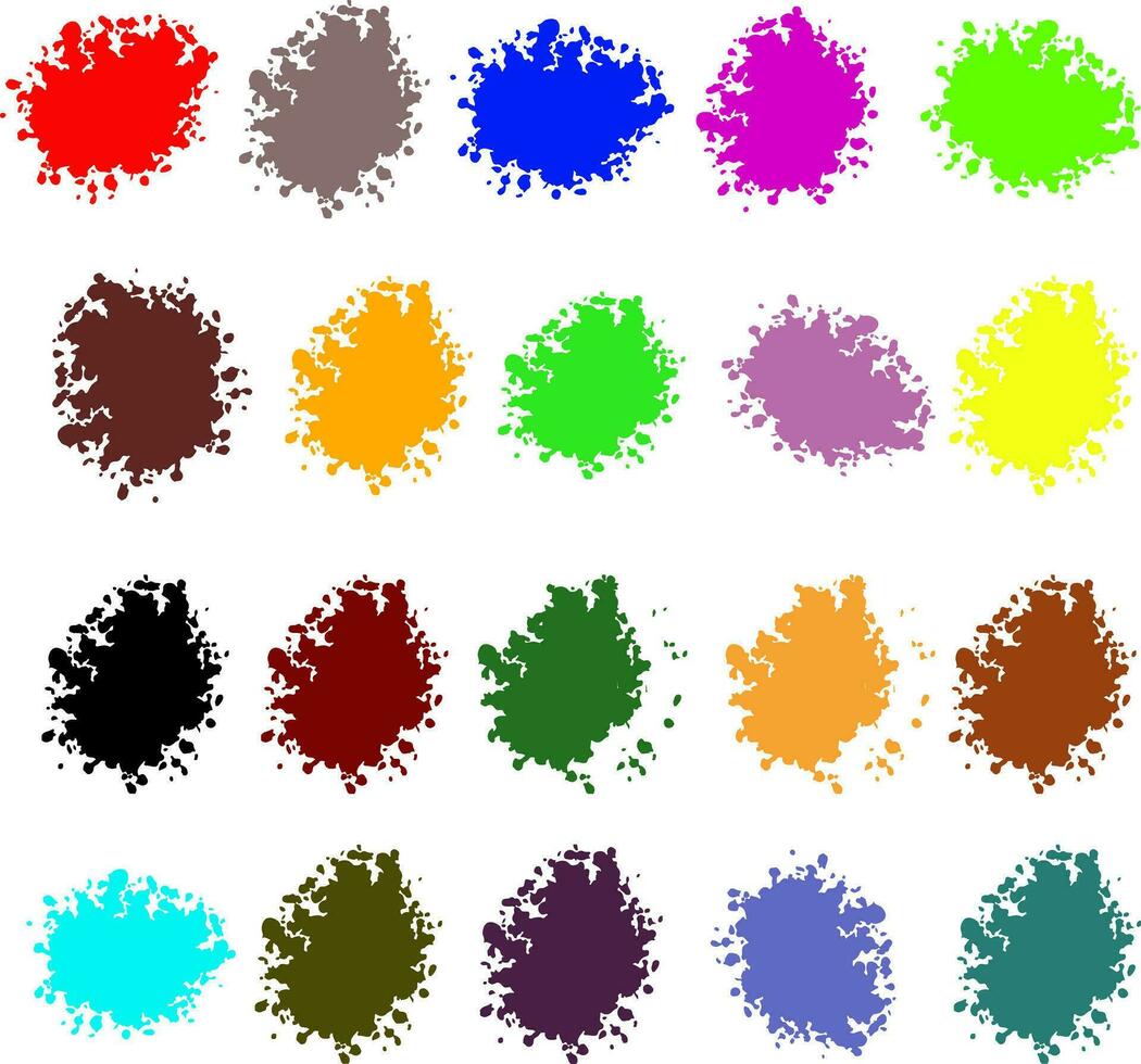 Color spatter splash background vector