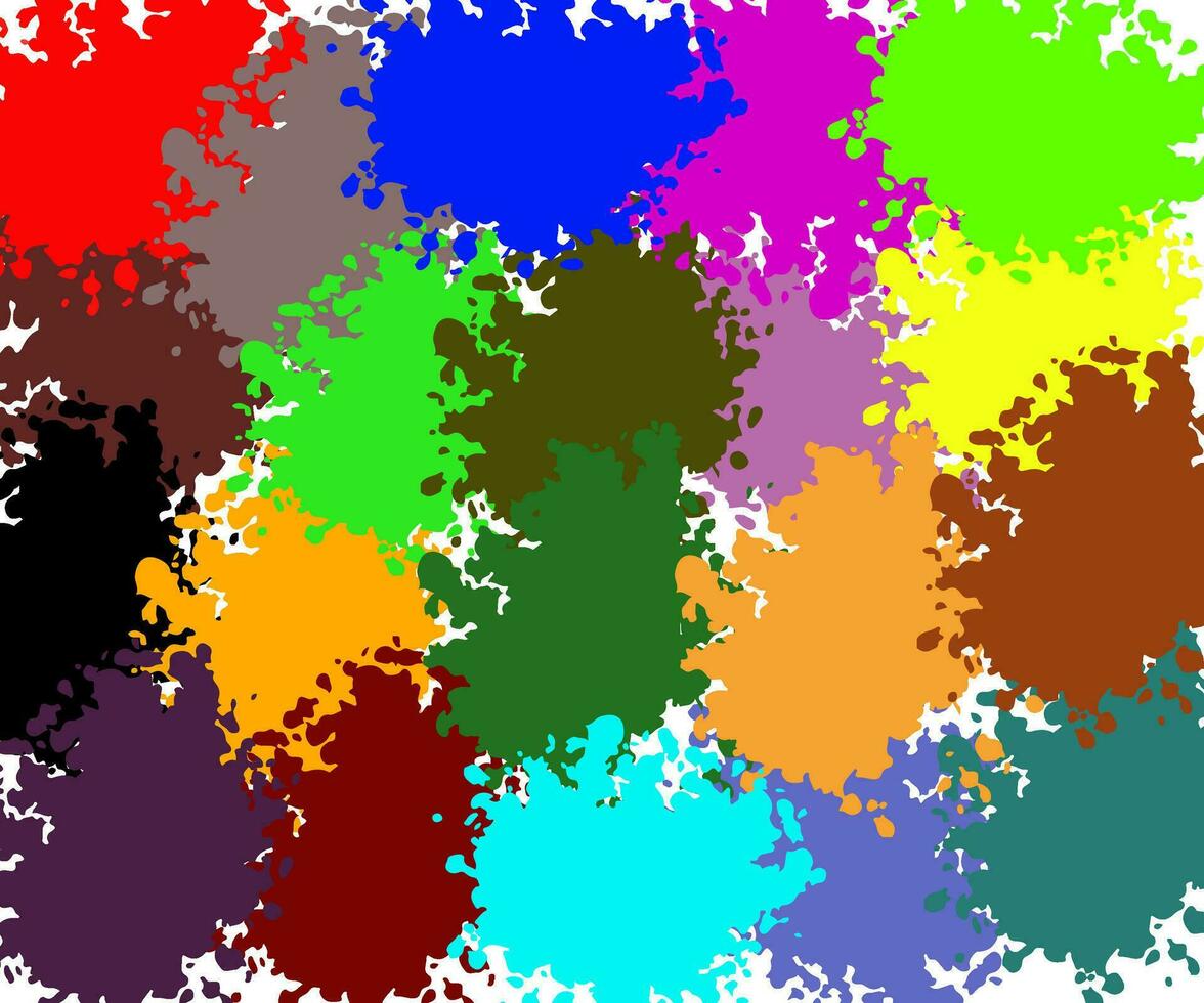 Color spatter splash background vector