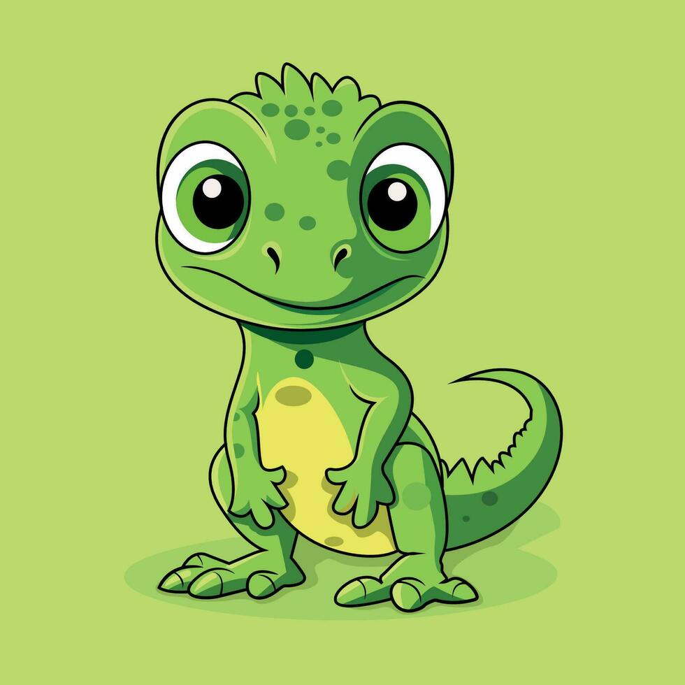 Lizard cartoon mascot vector illustration