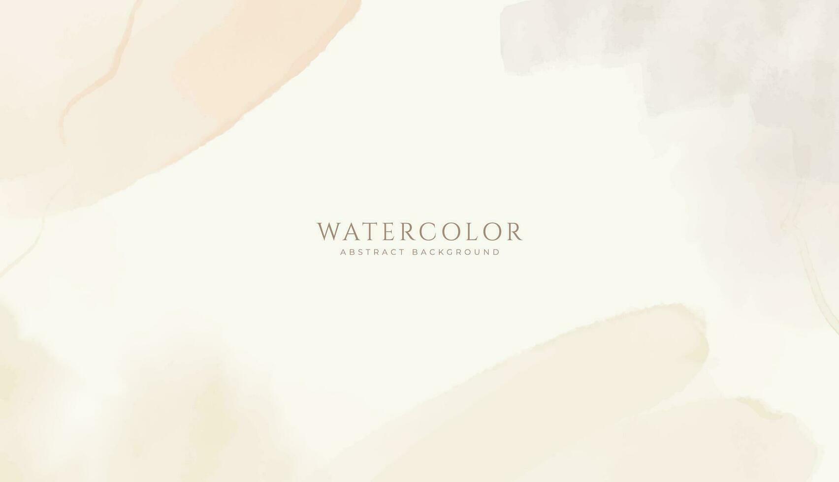 Abstract horizontal watercolor background. Neutral light colored empty space background illustration vector