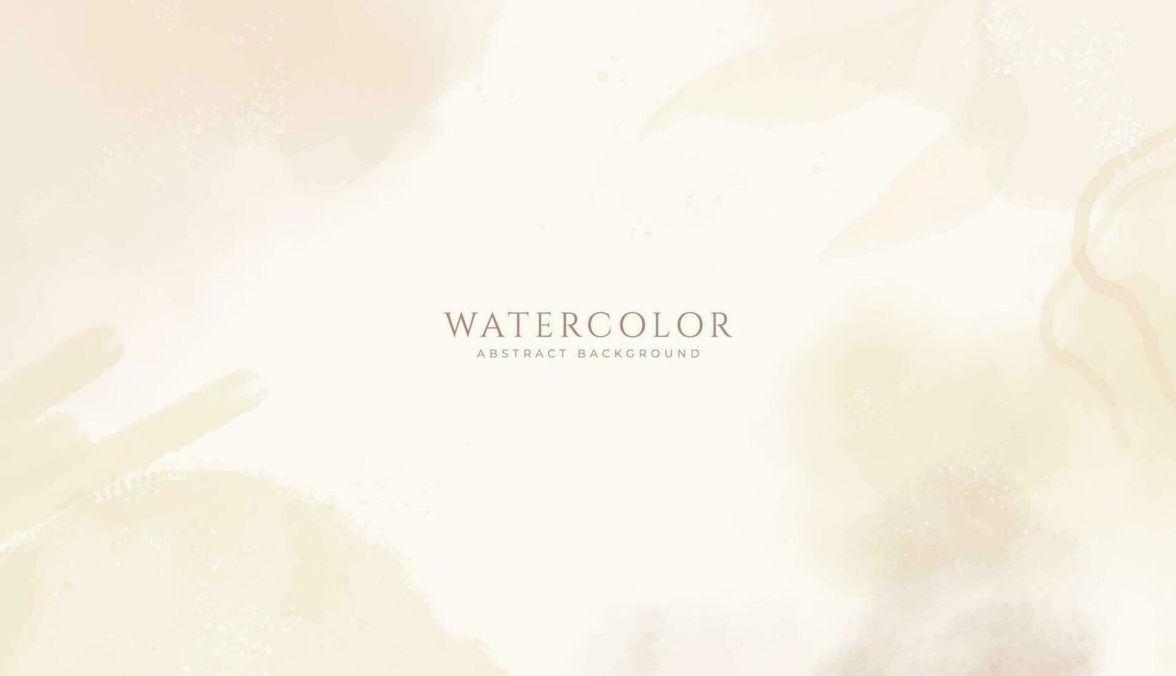 Abstract horizontal watercolor background. Neutral light colored empty space background illustration vector