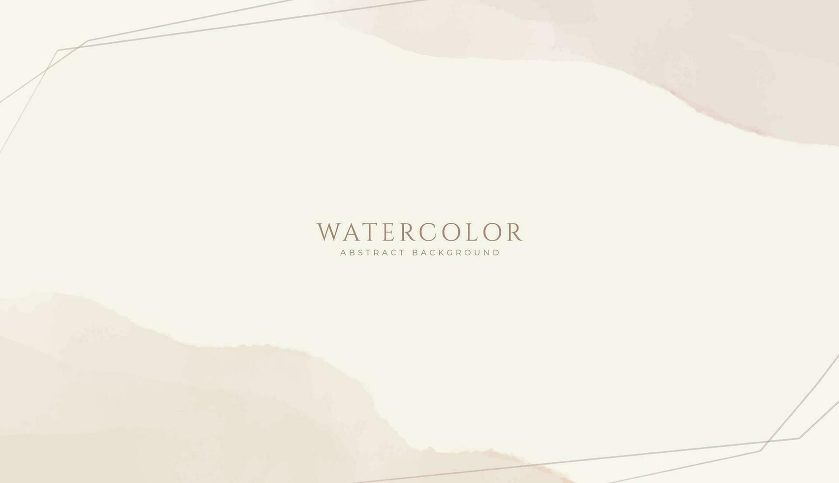 Abstract horizontal watercolor background. Neutral light colored empty space background illustration vector