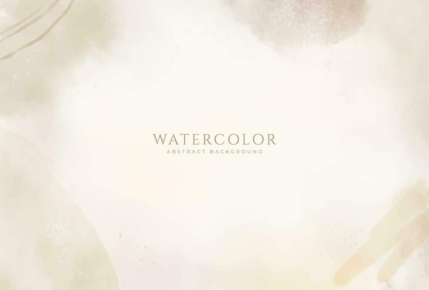 Abstract horizontal watercolor background. Neutral light colored empty space background illustration vector