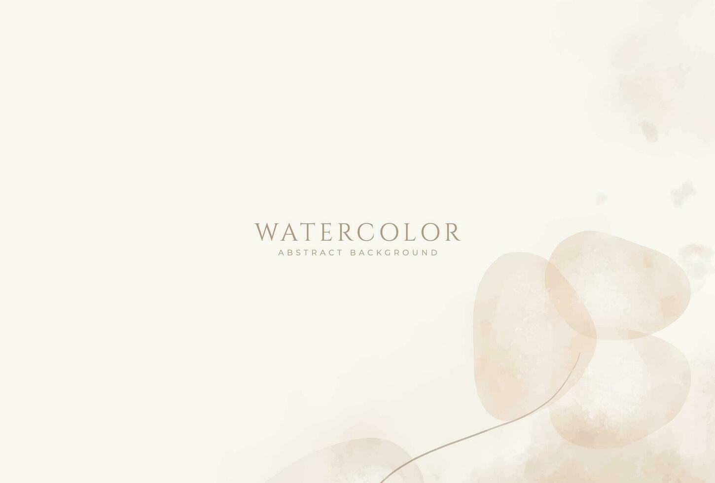Abstract horizontal watercolor background. Neutral light colored empty space background illustration vector