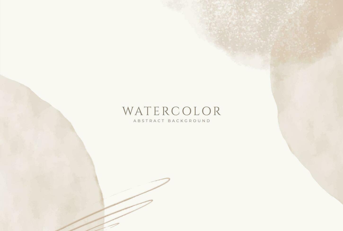 Abstract horizontal watercolor background. Neutral light colored empty space background illustration vector