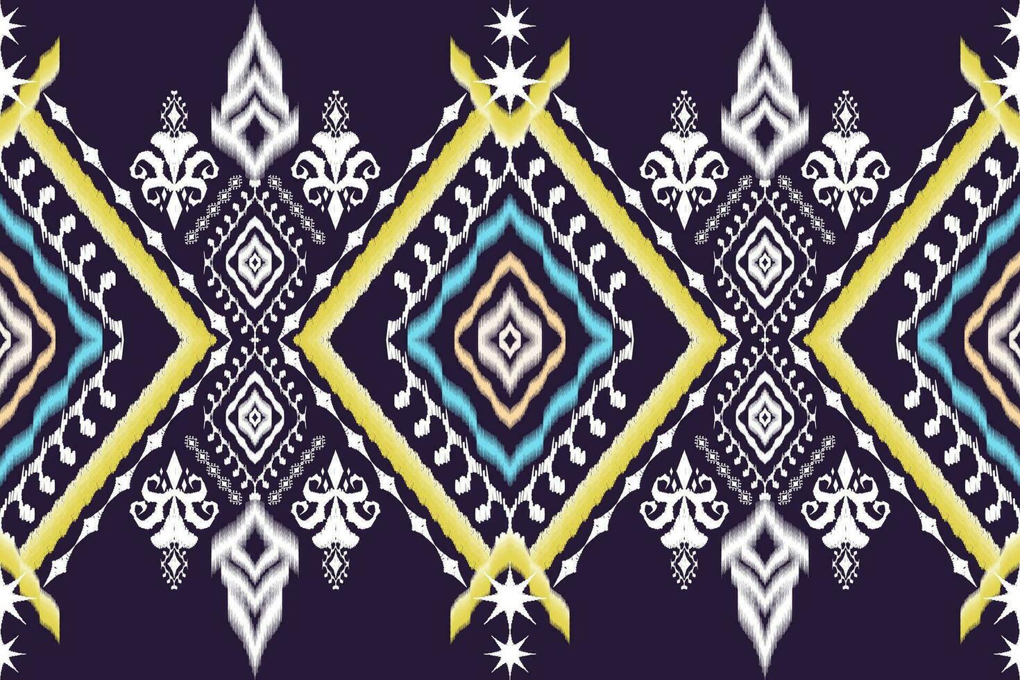 Geometric ethnic aztec embroidery style.Figure ikat oriental traditional art pattern.Design for ethnic background,wallpaper,fashion,clothing,wrapping,fabric,element,sarong,graphic,vector illustration. vector