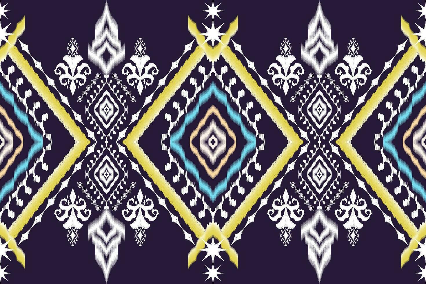 Geometric ethnic aztec embroidery style.Figure ikat oriental traditional art pattern.Design for ethnic background,wallpaper,fashion,clothing,wrapping,fabric,element,sarong,graphic,vector illustration. vector