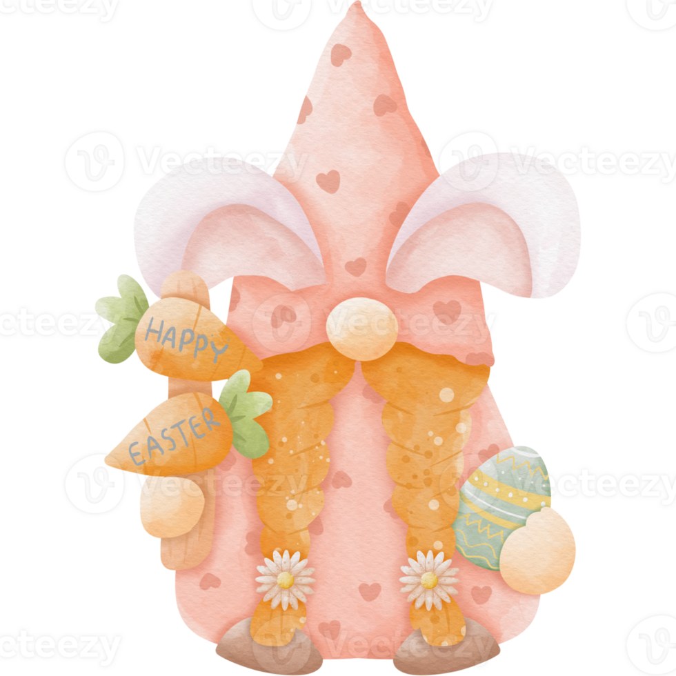 Gnome in Easter Day so cute png