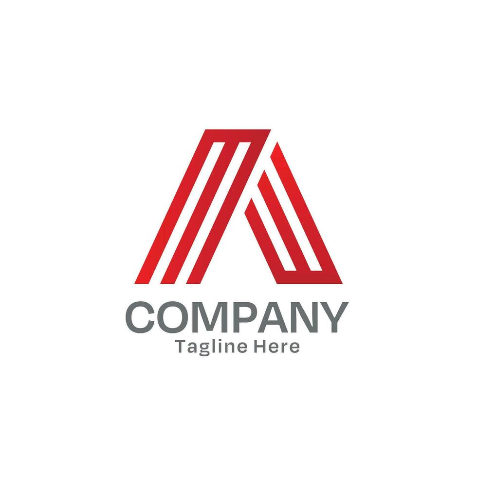 letra un logo diseño ese lata ser usado para negocio y corporativo visual identidad vector