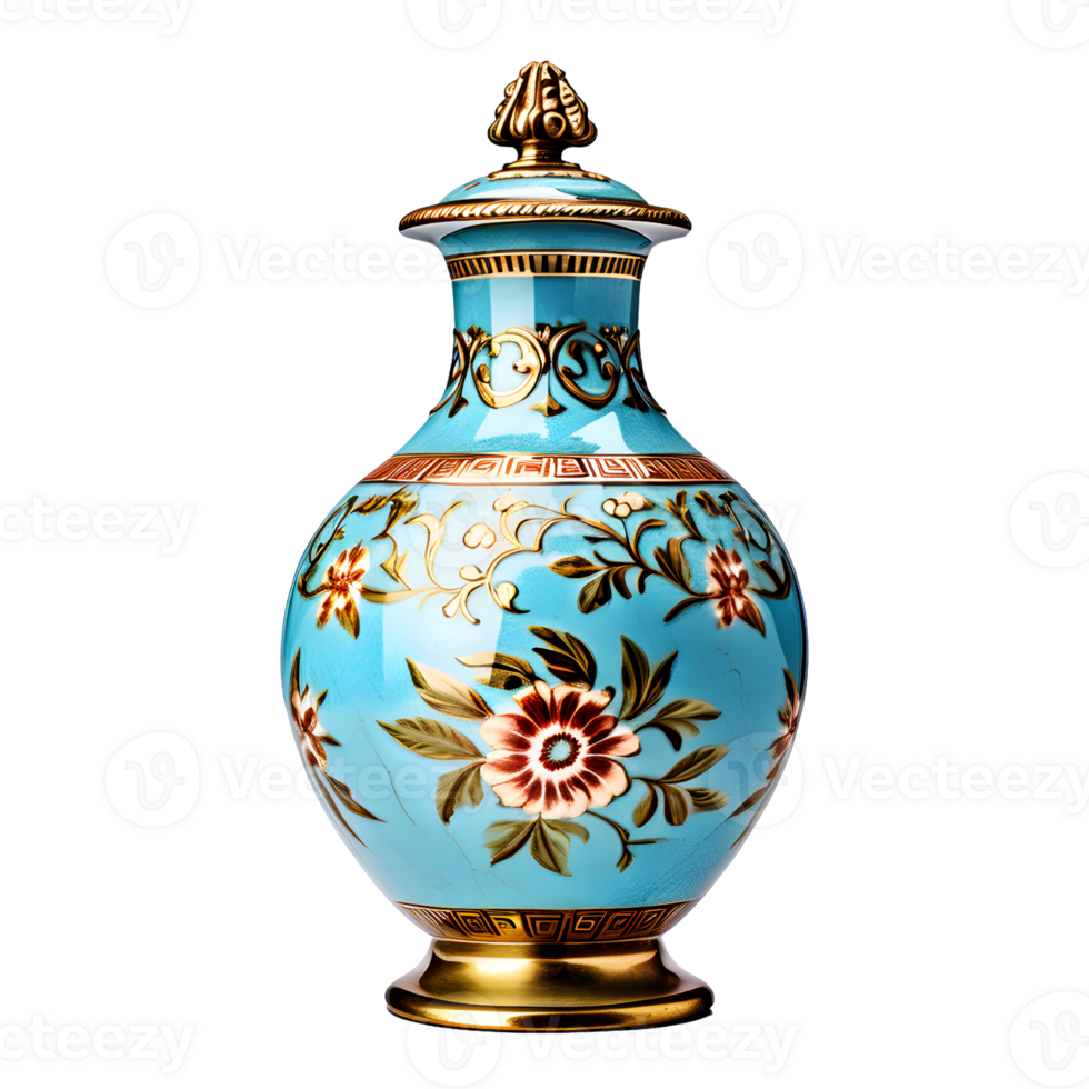 AI generated Antique Vase Isolated on Transparent Background png