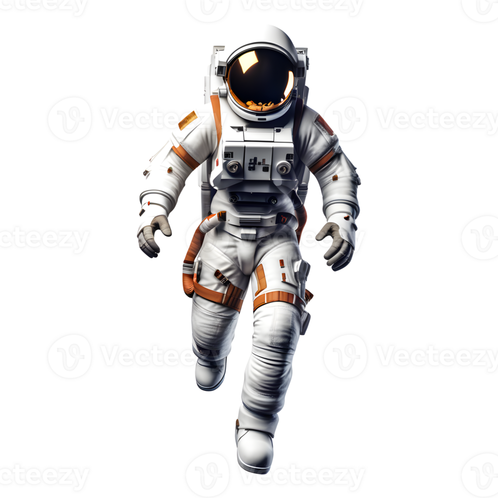 AI generated Astronaut in Spacesuit Isolated on Transparent Background png