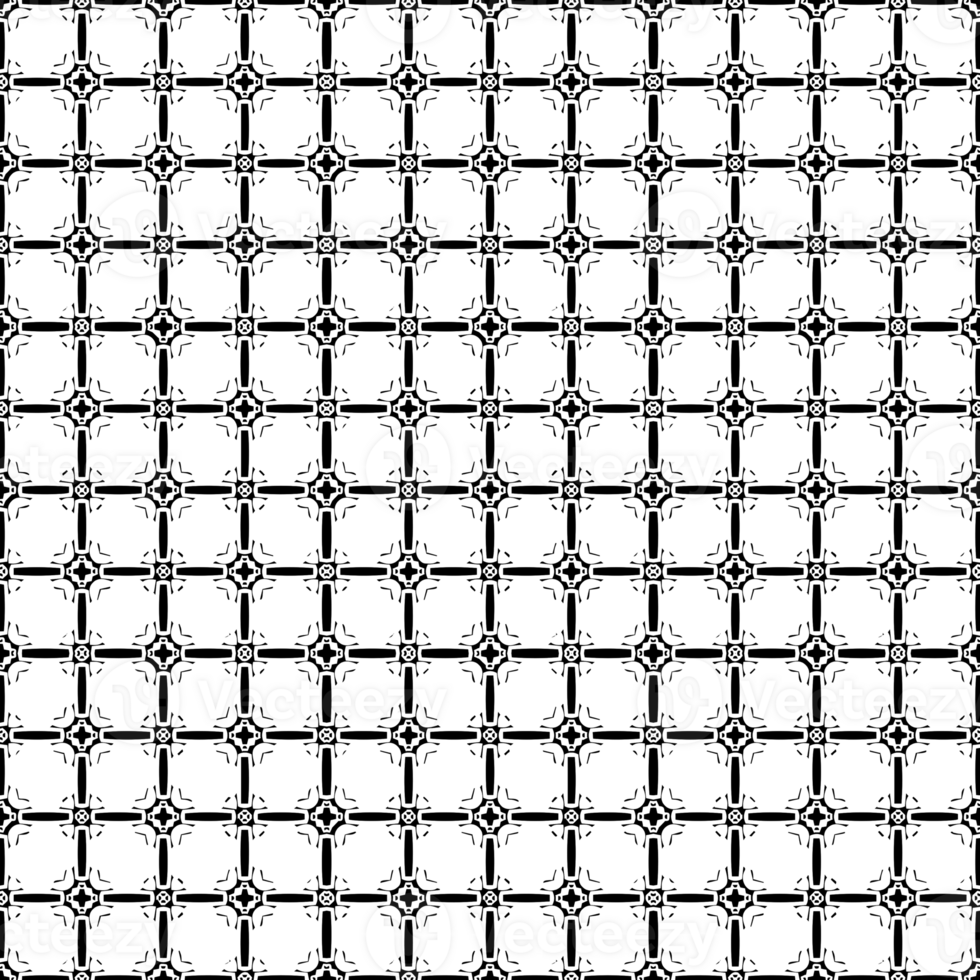 Black seamless abstract pattern. Overlay for background and backdrop. Ornamental design. PNG graphic illustration with transparent background.