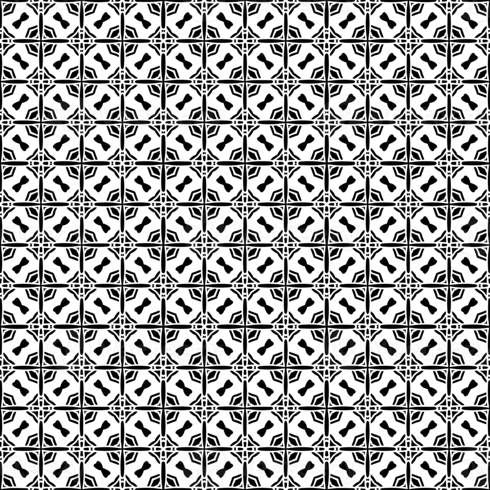 Black seamless abstract pattern. Overlay for background and backdrop. Ornamental design. PNG graphic illustration with transparent background.