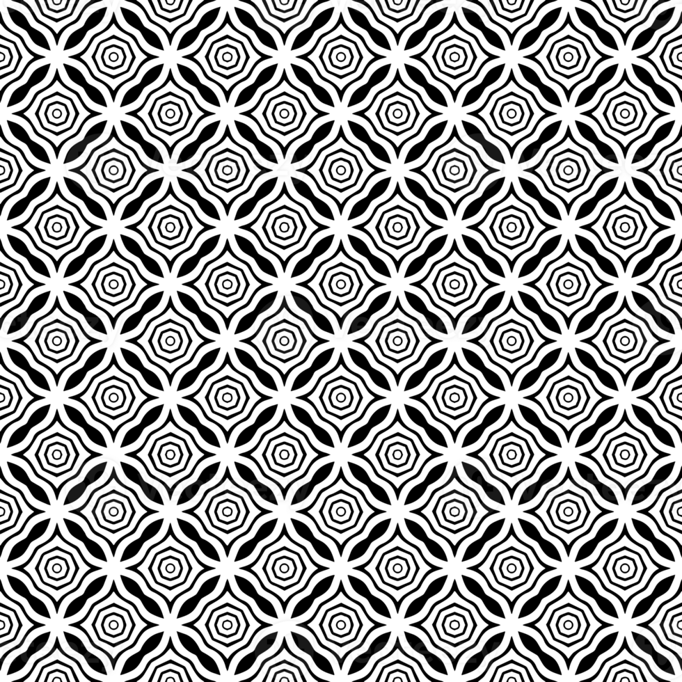 Black seamless abstract pattern. Overlay for background and backdrop. Ornamental design. PNG graphic illustration with transparent background.