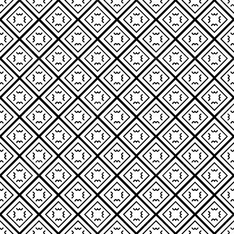 Black seamless abstract pattern. Overlay for background and backdrop. Ornamental design. PNG graphic illustration with transparent background.