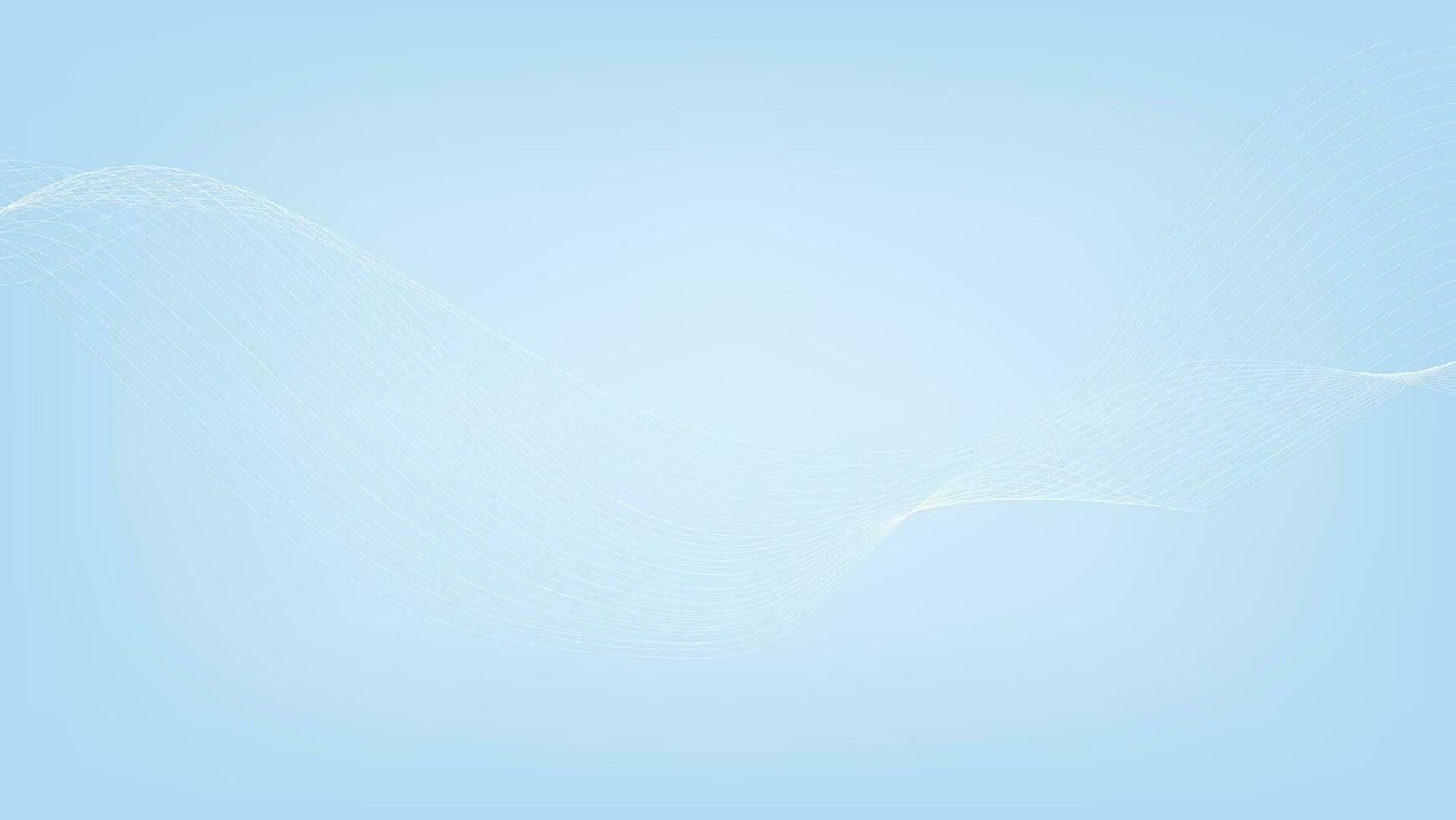 abstract wave background with blue light for decorative graphic design element vector