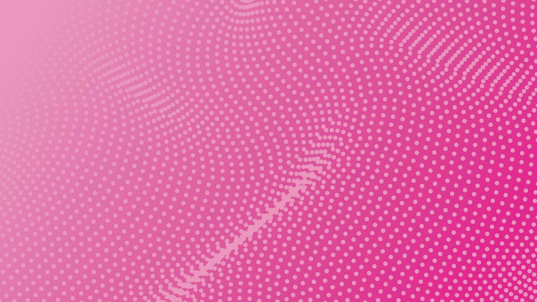 abstract background with dots wavy pattern on pink color gradient vector