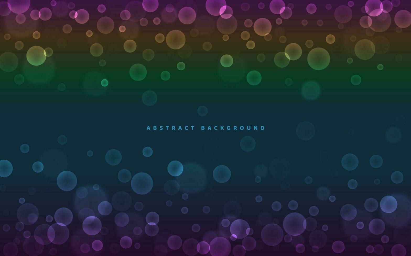 Abstract gradient multicolored background with bright bubbles. Vector illustration.